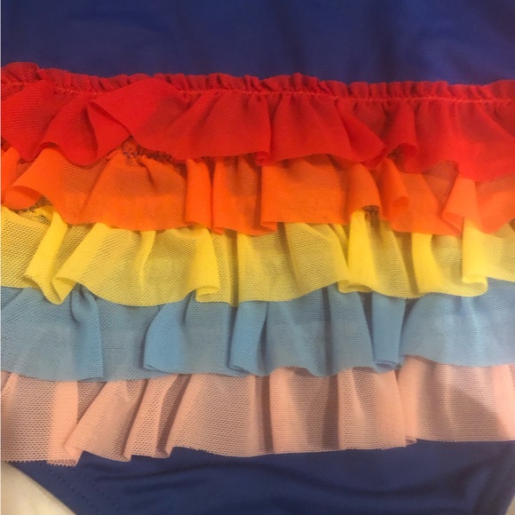 Hanna Andersson One Piece Rainbow Swimsuit 12-18 Months - Picture 4 of 6